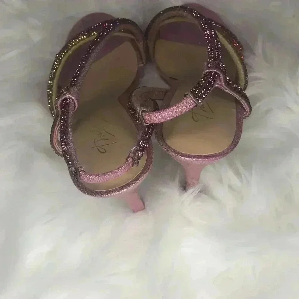 THALIA SODI Women’s Rhinestone Stiletto Heel Sandals